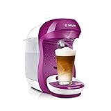 Tassimo Happy Kapselmaschine TAS1001 Kaffeemaschine by Bosch, über 70 Getränke, vollautomatisch, geeignet für alle Tassen, platzsparend, 1400 W, pink