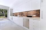 DIMEX Küchenrückwand Folie selbstklebend HOLZWAND | Klebefolie - Dekofolie - Spritzschutz für Küche | Made in EU - 420 cm x 60
