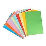Nicfaky A3 Farbpapier, 100 Blatt, farbiges Papier, Pastellpapier zum Basteln, farbiges Druckerpapier (297 mm x 420 mm)