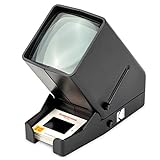 KODAK 35-mm-Diaprojektor und Filmbetrachtungsgerät – Batteriebetrieb, 3-fache Vergrößerung, LED-beleuchtete Anzeige – für 35-mm-Dias und Filmnegative