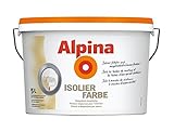 Alpina 5 Liter Isolierfarbe Ruß- & Nikotin, isoliert Nikotin, Ruß und Wasserflecken Weiß Matt