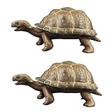 Vaguelly 2st Simulierte Schildkröte Spielzeug Für Meeresschildkröten Gefälschtes Schildkrötendekor Schildkrötenstatue Winzige Plastiktiere Plastikschildkröte Kind PVC Künstlich Skulptur