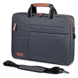 LOVEVOOK Laptop tasche 17-17.3 Zoll Notebook Tasche 17-17.3 Zoll Wasserdicht Aktentasche Herren Schultertasche Macbook Tasche Business Taschen Herren Dunkelg