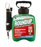 Roundup Unkrautfrei Express Fertigmischung im Drucksprüher zur Bekämpfung von Unkräutern und Gräsern im Garten, 2,5 L