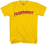 WWE Superstar Hulk Hogan Shirt - Hulkamania Hollywood Hogan - World Wrestling Champion T-Shirt, gelb, L
