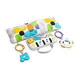 Fisher-Price GJD27 - Musik Spielkissen, stützendes Kissen zum Spielen in der Bauchlage mit Musik, Lichtern und Tiergeräuschen,Babyspielzeug für Neugeborene ab der Geburt