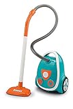 Smoby - Kinder-Staubsauger - Eco Clean (türkis / orange) mit Sound, Spielzeug-Staubsauger für Kinder ab 3 Jahren (22,1 x 18 x 28 cm)