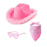 Generisch Cowboyhut für Damen, Cowboyhut, Partyhut ideal für Zauberer, Karneval, Fasching FaschingskostüMe Frauen Cowboy Accessoires Karneval KostüMe FüR D