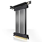 EZDIY-FAB [20cm] PCIE 4.0 16x Extremes Hochgeschwindigkeits Riser Kabel PCI Express Port GPU Erweiterungskarte-Rechtwinkliger Stecker