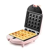 Focoua häuslich Mini Sandwich Maker Elektrische Eisenmaschine Panini Backen Kuchenofen Brot Muffin Frühstück Toaster