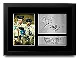 HWC Trading Breaking Bad A4 Gerahmte Signiert Gedruckt Autogramme Bild Druck-Fotoanzeige Geschenk Für Bryan Cranston Aaron Paul Tv-Show-F