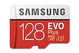 Samsung Micro-SD-EVO + 128 Gb Microsdxc UHS-I Class 10 Speicherkarte – Memory Karten (Microsdxc,-25–85 °C, Rot, Weiß,-40–85 °C, UHS-I, Class 10)
