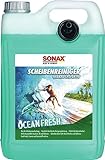 SONAX ScheibenReiniger gebrauchsfertig Ocean-Fresh (5 Liter) gebrauchsfertiger Reiniger für die Scheiben- und Scheinwerferwaschanlage | Art-Nr. 02645000 [Energieklasse A]