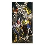 ROSVIOL El Greco Wandkunst, Motiv: Anbetung der Schäferhunde, religiöse Wandkunst, Kunst, Vintage-Retro-Kunst, für Wohnzimmer, Schlafzimmer, Zuhause, Büro, ungerahmt (30 x 60 cm)