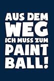 Paintball Softair: Muss zum Paintball!: Notizbuch / Notizheft für Gotcha Paintball Zubehör A5 (6x9in) liniert mit Linien
