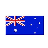 Xlnb. Reflektierende Vinyl-Abdeckung Kratzer Australier aus Nationalflagge Auto-Aufkleber Abziehbörsen Stoßfängerfenster Karosserie-Auto-Innenraum KK16 * 8 cm (Size : 16cm x8cm)