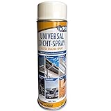 DIP-Tools Elastisches Universal Dichtspray - Starkes Sealant Spray Perfekt Geeignet zum Dachrinne Abdichten, als Dichtspray für Boote und Universal Abdichtung für Wohnwagen (1x500ml, weiß)