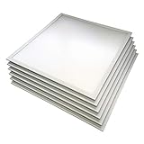 ENOVALITE 6x LED Panel, Deckenleuchte, 62x62cm, 3600lm, 4000K, 36W, inkl. Trafo, Rasterleuchten, Einlegeleuchte, Büroleuchten [Energieklasse F] (neutralweiß)…