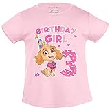 PAW PATROL - Skye Birthday Girl 3 Jahre Geburtstag Mädchen T-Shirt 104 Rosa