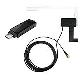 FDLFRY USB Verstärkt Schleife Antenne, Radio Empfänger in Auto Antenne Digitale DAB + Adapter Tuner Box Audio Dekodierung Radios