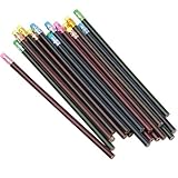 THETHO 30-teiliges Farbwechsel-Stimmungsstift mit Radiergummi-Schwarz-Basis, Farbwechsel, Holzstifte, wärmeaktivierte thermochrome Farbwechselstifte
