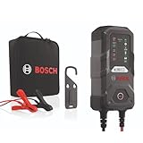 Bosch C30 Batterieladegerät, 3,8 Ampere, mit Erhaltungsladungs-Funktion - Autobatterie-Ladegerät für 6 V / 12 V Blei-Säure-, AGM-, EFB-, Gel-, und SLI-B