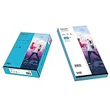 Kopierpapier tecno Colors blau A4 (160 g/m²) mit passendem Briefumschlag ohne Fenster