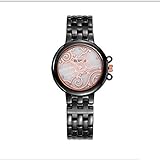GAOHAILONG Königliche Schild 2016 Neue Damen Uhren Damen Quarz Keramikuhr Uhrenfabrik direkte Großhandel, Black