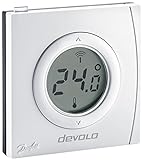 devolo Smart Home, Home Control Raumthermostat, Funk Thermostat, Heizungssteuerung, Z-Wave Hausautomation, Haussteuerung per iOS/Android App, weiß