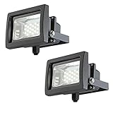 etc-shop 2er Set 10 Watt LED Wand Leuchte Bau Strahler Außen Lampe Scheinwerfer schwenkb