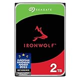 Seagate IronWolf 2 TB interne Festplatte NAS HDD, 3.5 Zoll, 5900 U/Min, 256 MB Cache, SATA 6 Gb/s, silber, inkl. 3 Jahre Rescue Service, Modellnr.: ST2000VNZ03