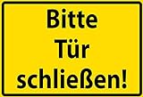 Tin Sign Retro Blechschild 20x30 cm Bitte Türe schließen Hinweis Schild Haus + Grundstück Wand Deko Bar Kneipe Cafe Sammler Geschenk
