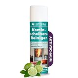HOTREGA Kaminscheibenreiniger 300ml | Selbsttägiger Kaminglasreiniger | Löst Ruß, Rauchharz & Fett selbsttätig und rück