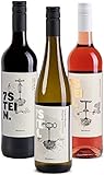 7STEIN Probierpaket Sonnenuntergang – Weißwein, Roséwein und Rotwein – drei erstklassige Weine aus Rheinhessen für genussvolle Abendstunden (3 x 0.75 l)