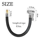 ATPWON 3 Stück Ventilverlängerung Set Autoventil Adapter mit 2 Hebelstecker Reifenfüller Schlauch Ventilstecker Ventil Extender Universal Werkzeug für Auto Motorrad