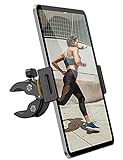 Amazon Brand - Eono Laufband Tablet Halter Heimtrainer 360 Fahrrad Verstellbare Fitness Halterung Innen Lenker Klemme für iPad 9, Pro 9.7/10.5/11/12.9, Air mini 2 3 4 5 6, iPhone, 4,7-13' Tablets