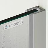 Wandanschlussprofil Dusche 200 cm für 8 mm Glas I Wandprofil Duschwand verchromt I U-Profile Aluminium I U-Profil Dusche Glaswand I Walk in Dusche I Duschwand Halterung