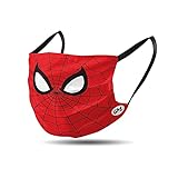 Spiderman Schlafmaske aus Baumwolle, waschbar, wiederverwendbar, bequem mit Gummibändern