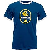 Banana Joe Original Premium Soccer Kontrast Shirt #1 Navyblau/Weiss XXL
