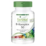 Vitamin B-Komplex 50 - HOCHDOSIERT - VEGAN - mit Cholin & Inositol - 90 Kapseln