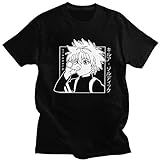 Paar Hunter x Hunter Killua Hisoka Gon T-Shirt für Damen Herren, Anime Sommer Harajuku Streetwear Premium Kurzarm Bluse mit rundem Hals