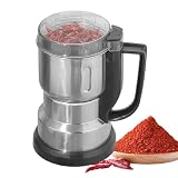 Kustimantu Elektrische Gewürzmühle für feines Pulver, elektrische Kaffeemühle - Edelstahl-Pulvermühle für Zuhause, elektrische Gewürzmühle - Zerer, Trockenmahlmaschine für Getreide und R