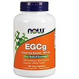 Now Foods, EGCg, Grüntee-Extrakt, 400 mg, 180 vegane Kapseln, Laborgeprüft, Glutenfrei, Sojafrei, Vegetarisch