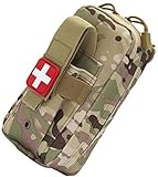 Taktische medizinische Molle-Tasche, Rip Away Erste-Hilfe-Taschen IFAK Utility Medizinische Tasche für Outdoor-Aktivitäten, medizinische Zubehör (Farbe: Camouflage)