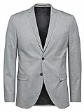 SELECTED HOMME Male Blazer Slim-Fit- 50Light Grey Melange
