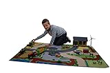 Kids Globe Spielteppich/Teppich Bauernhof XXL (Spielmatte) 100x150 cm, 570347