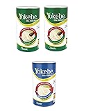 Yokebe 2x Classic Diätshake (zum Abnehmen, glutenfrei und vegetarisch, 500 g) 12 Portionen + Die Diätshake (zur Gewichtsabnahme - Kalorienarmer Diät-Drink mit Proteinen) 500 g = 10 Portionen
