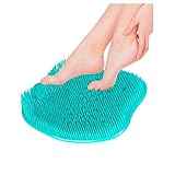 LEEC Fußwaschbürste Silikon Bad Fußmatte Dusche Massage Badezimmer rutschfeste Badematte Anti Rutsch Pad für Fußwäsche