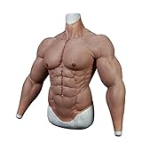 YIERSANSI Gefälschte Muskeln Kostüm-Realistische männliche Brust Silikon Muskelanzug Simulation Haut für Cosplay Crossdresser,2