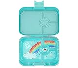 Yumbox Panino Lunchbox (Misty Aqua) - Brotdose mit 4 Fächern | Vesperdose für Kindergarten Kinder, Schule, Erwachsene | auslaufsicher und untereinander dichte Fächer